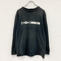 UMBRO　アンブロ　長袖Tシャツ/ロンT　黒　ブラック　Lサイズ
