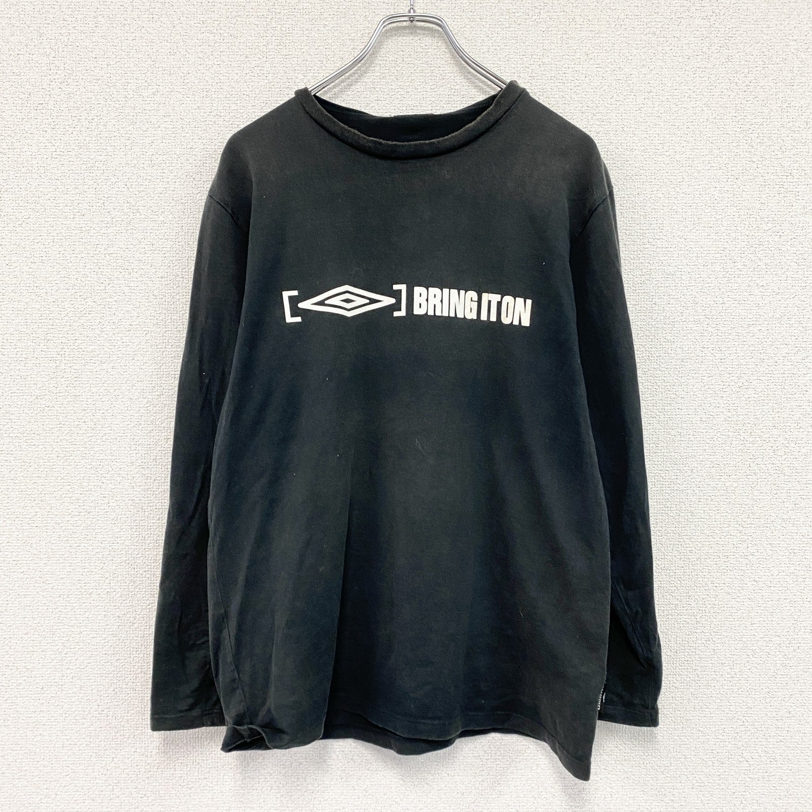 UMBRO　アンブロ　長袖Tシャツ/ロンT　黒　ブラック　Lサイズ