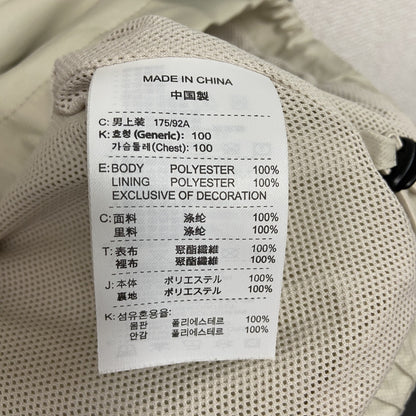 NIKE GOLF　ナイキゴルフ　半袖ハーフジップトラックジャケット/ジャージ　スウッシュ　ベージュ　Lサイズ