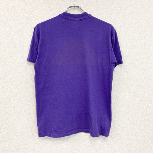 90s　Hanes　ヘインズ　半袖Tシャツ　ヴィンテージ　シングルステッチ　紫　パープル　Mサイズ