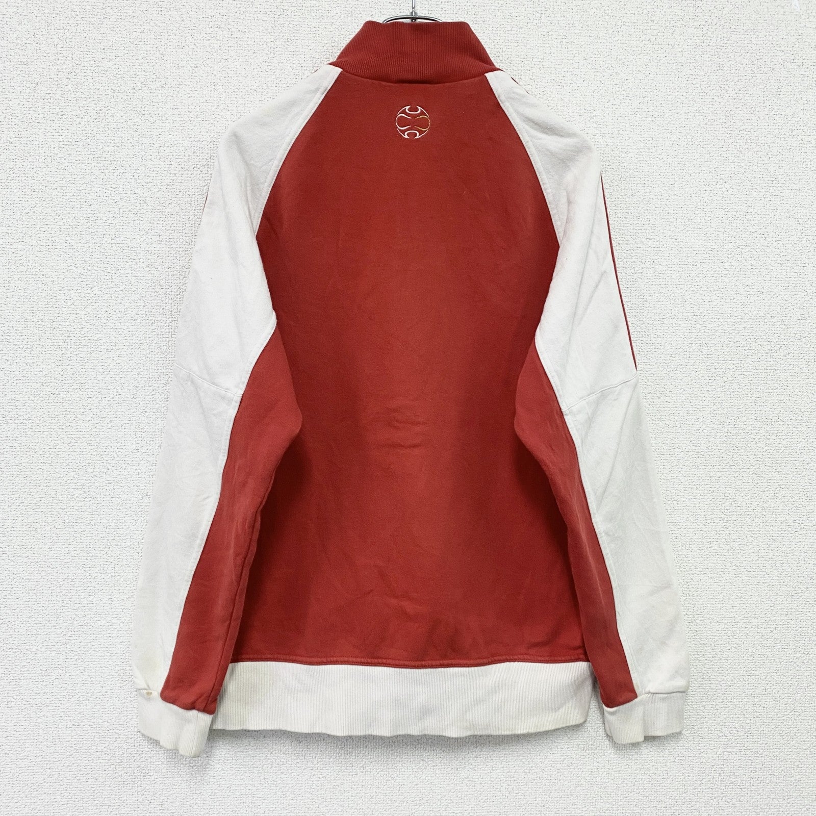 00s　adidas　アディダス　L.F.C　リヴァプールFC　トラックジャケット/ジャージ　パフォーマンスロゴ　ヴィンテージ　赤　レッド　Mサイズ