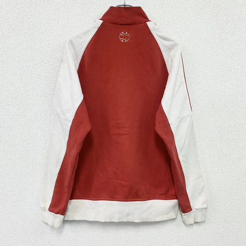 00s　adidas　アディダス　L.F.C　リヴァプールFC　トラックジャケット/ジャージ　パフォーマンスロゴ　ヴィンテージ　赤　レッド　Mサイズ