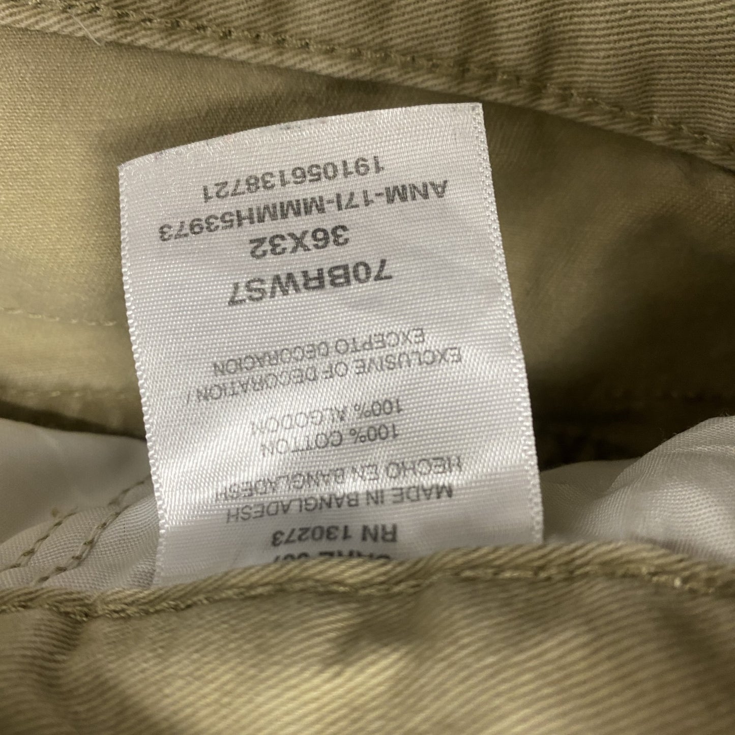 Wrangler　ラングラー　カーゴパンツ　ジップフライ　ベージュ　36サイズ