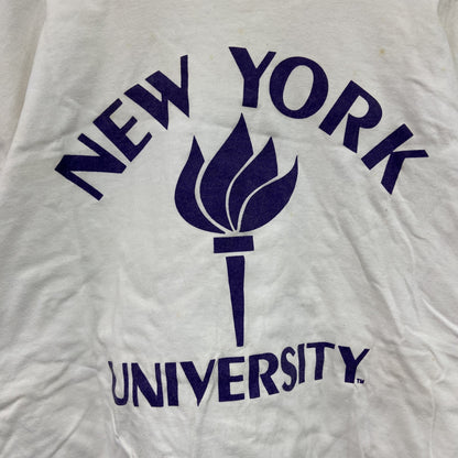 ～00s　Hanes　ヘインズ　半袖プリントTシャツ　カレッジプリント　ヴィンテージ　白　ホワイト　XLサイズ