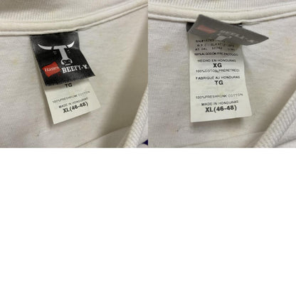 ～00s　Hanes　ヘインズ　半袖プリントTシャツ　カレッジプリント　ヴィンテージ　白　ホワイト　XLサイズ