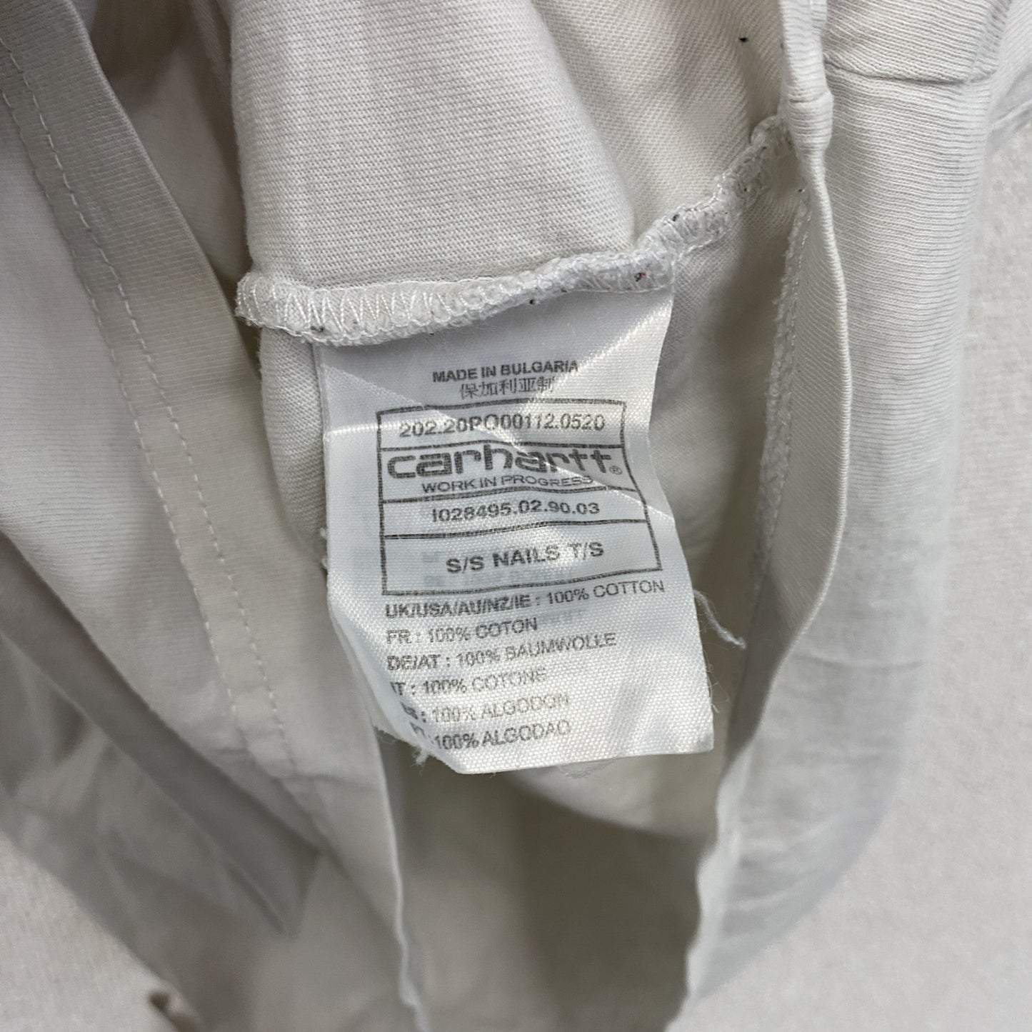 Carhartt　カーハート　半袖プリントTシャツ　白　ホワイト　Lサイズ
