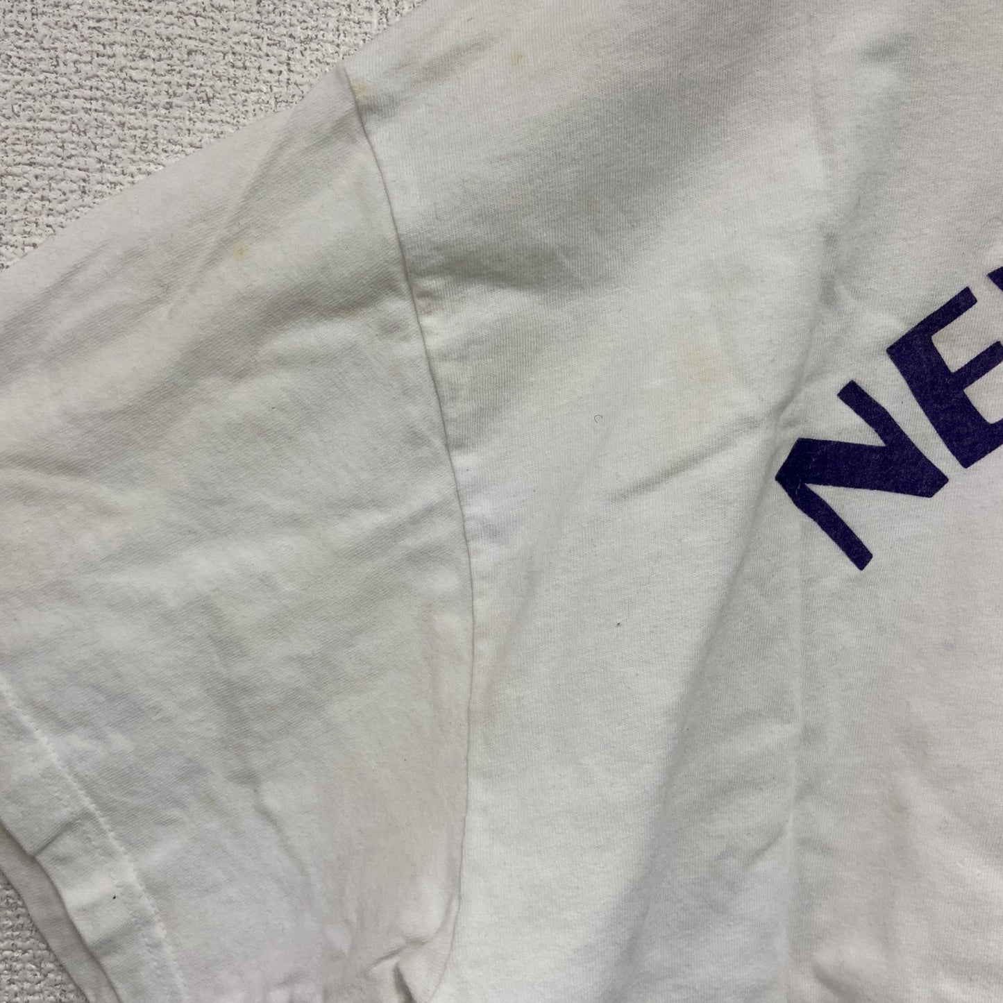 ～00s　Hanes　ヘインズ　半袖プリントTシャツ　カレッジプリント　ヴィンテージ　白　ホワイト　XLサイズ