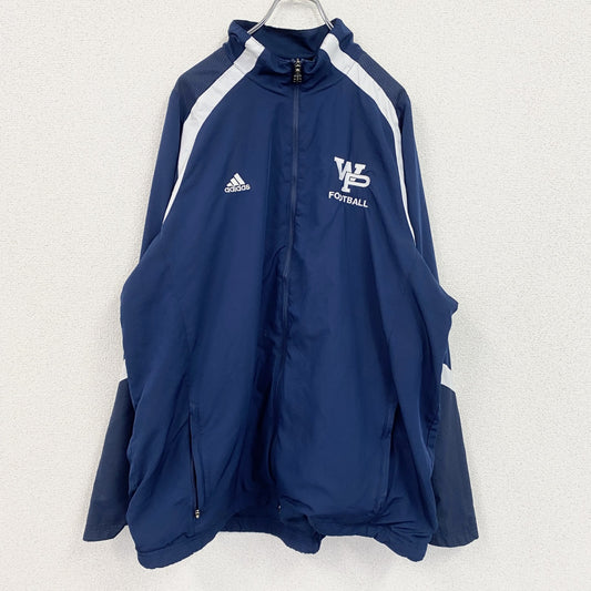 adidas　アディダス　トラックジャケット/ジャージ　紺　ネイビー　XLサイズ