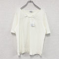 SCAPA　スキャパ　フロントリボン半袖Tシャツ　デッドストック　アイボリー　42サイズ