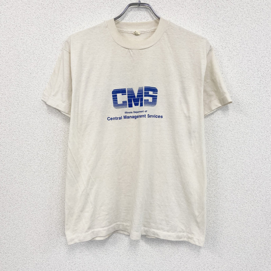 80s　SCREEN STARS　半袖プリントTシャツ　ヴィンテージ　シングルステッチ　オフホワイト　XLサイズ