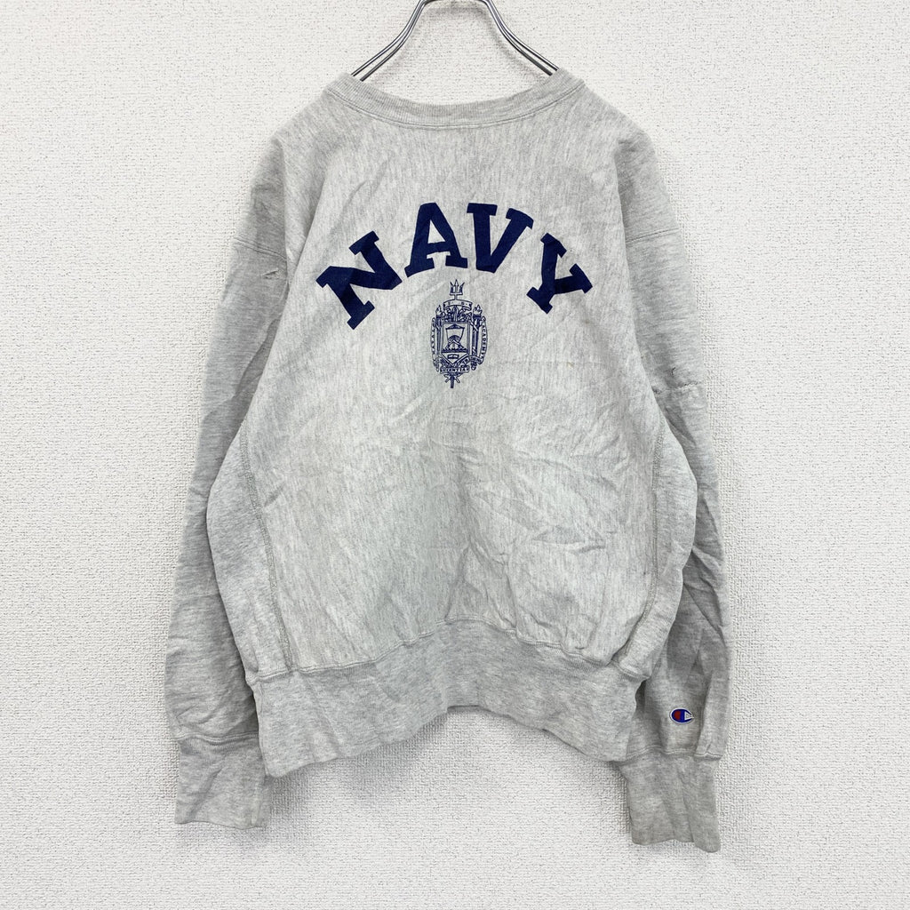 Champion　チャンピオン　リバースウィーブ　NAVY　スウェット/トレーナー　霜降りグレー　XLサイズ
