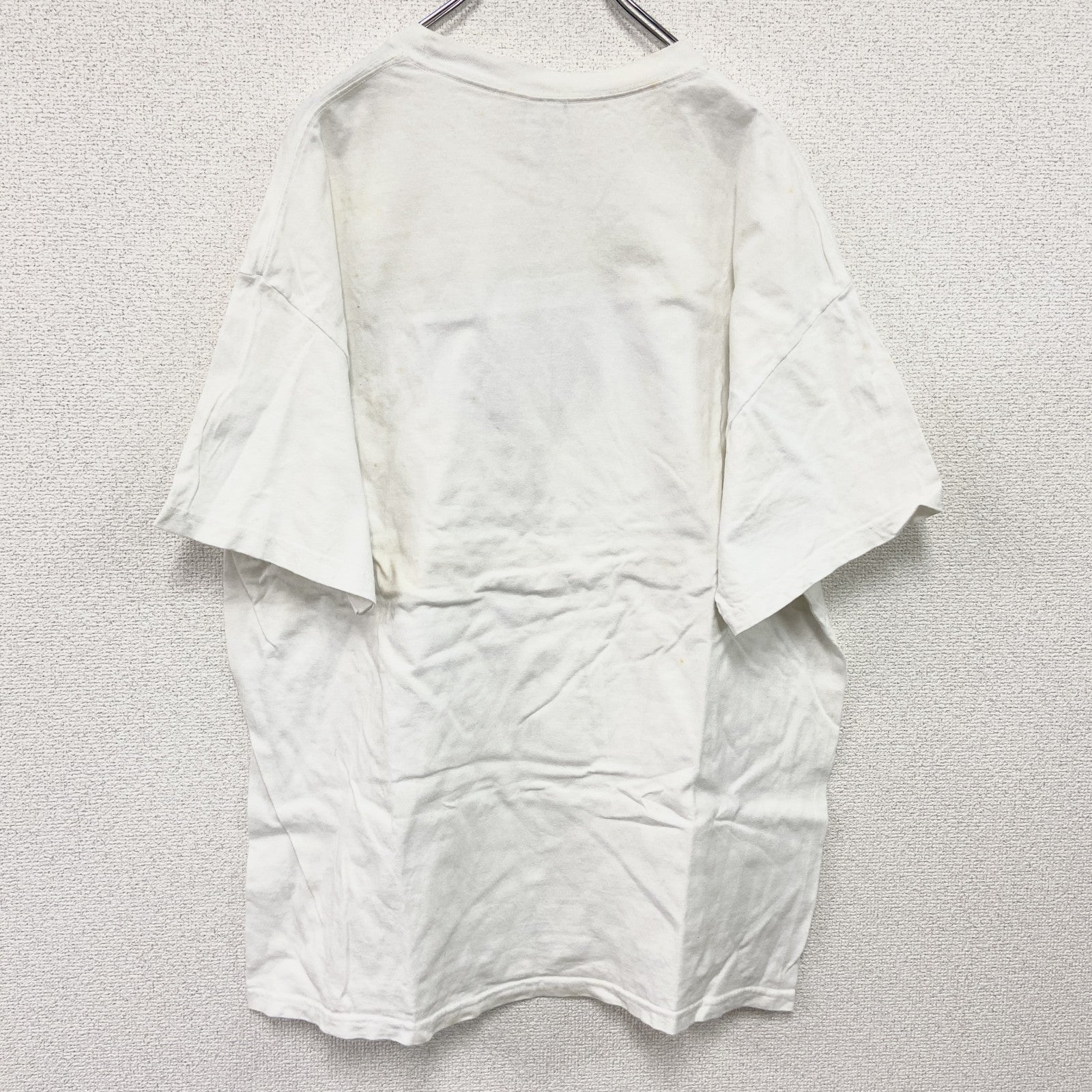 ～00s　Hanes　ヘインズ　半袖プリントTシャツ　カレッジプリント　ヴィンテージ　白　ホワイト　XLサイズ