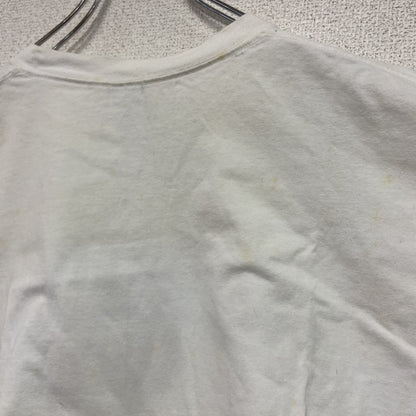 ～00s　Hanes　ヘインズ　半袖プリントTシャツ　カレッジプリント　ヴィンテージ　白　ホワイト　XLサイズ