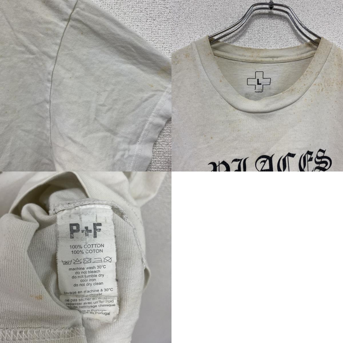 Places+Faces　半袖プリントTシャツ　白　ホワイト　Lサイズ