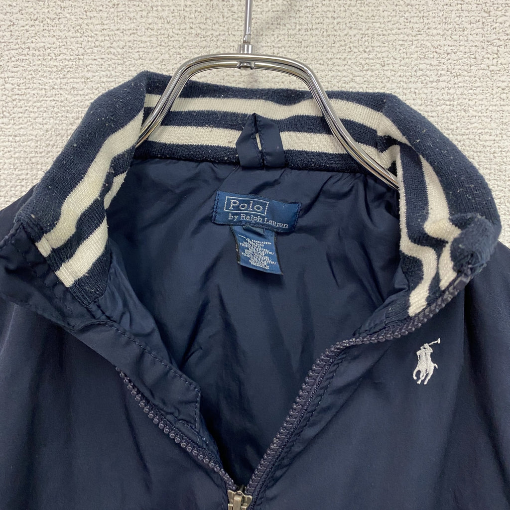 Polo by Ralph Lauren　ポロバイラルフローレン　フルジップジャケット　刺繡ロゴ　紺　ネイビー　4/4Tサイズ