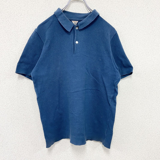 FilMelange　フィルメランジェ　AMIS　半袖ポロシャツ　オーガニックコットン　紺　ネイビー　3サイズ