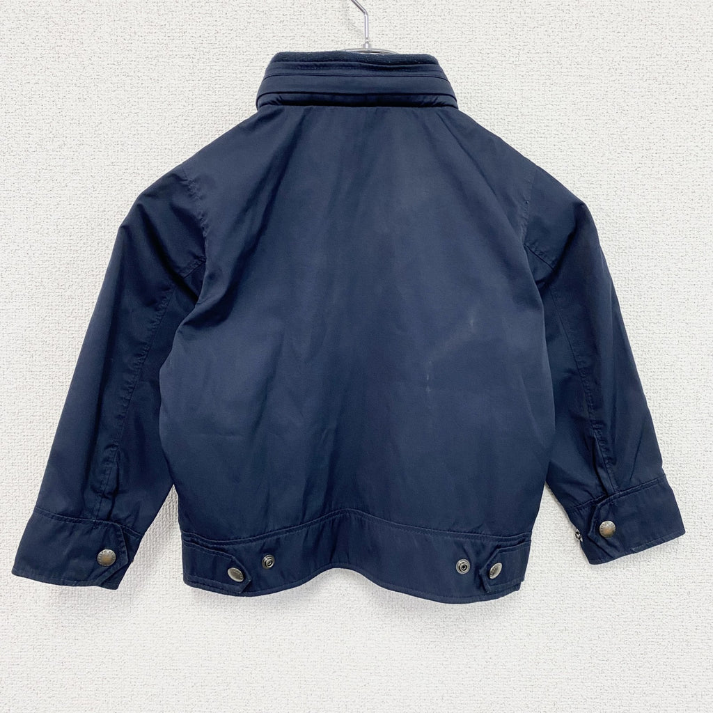 Polo by Ralph Lauren　ポロバイラルフローレン　フルジップジャケット　刺繡ロゴ　紺　ネイビー　4/4Tサイズ