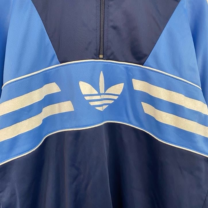 80s　adidas　アディダス　トラックジャケット/ジャージ　ヴィンテージ　紺　ネイビー　48サイズ