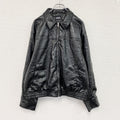 ZARA　ザラ　フェイクレザージャケット/革ジャン　黒　ブラック　Mサイズ