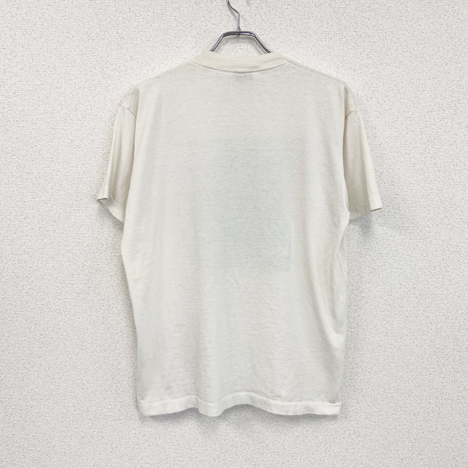 80s　SCREEN STARS　半袖プリントTシャツ　ヴィンテージ　シングルステッチ　オフホワイト　XLサイズ