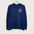 90s　ALL Sport　長袖プリントTシャツ　デザインロンT　ヴィンテージ　紺　ネイビー　Lサイズ