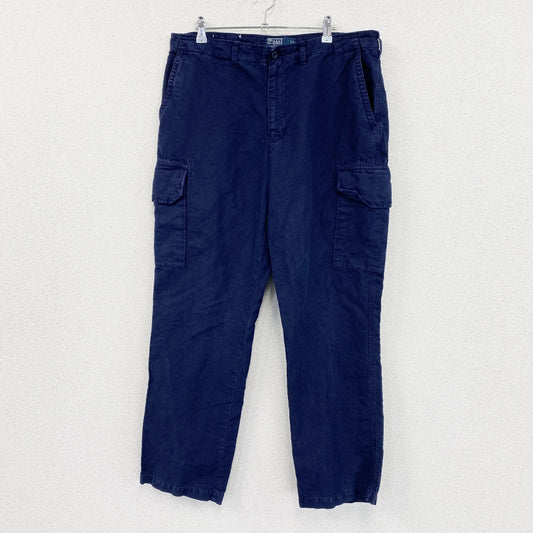 90s　Polo by Ralph Lauren　ラルフローレン　カーゴパンツ　ジップフライ　紺　ネイビー　W36サイズ