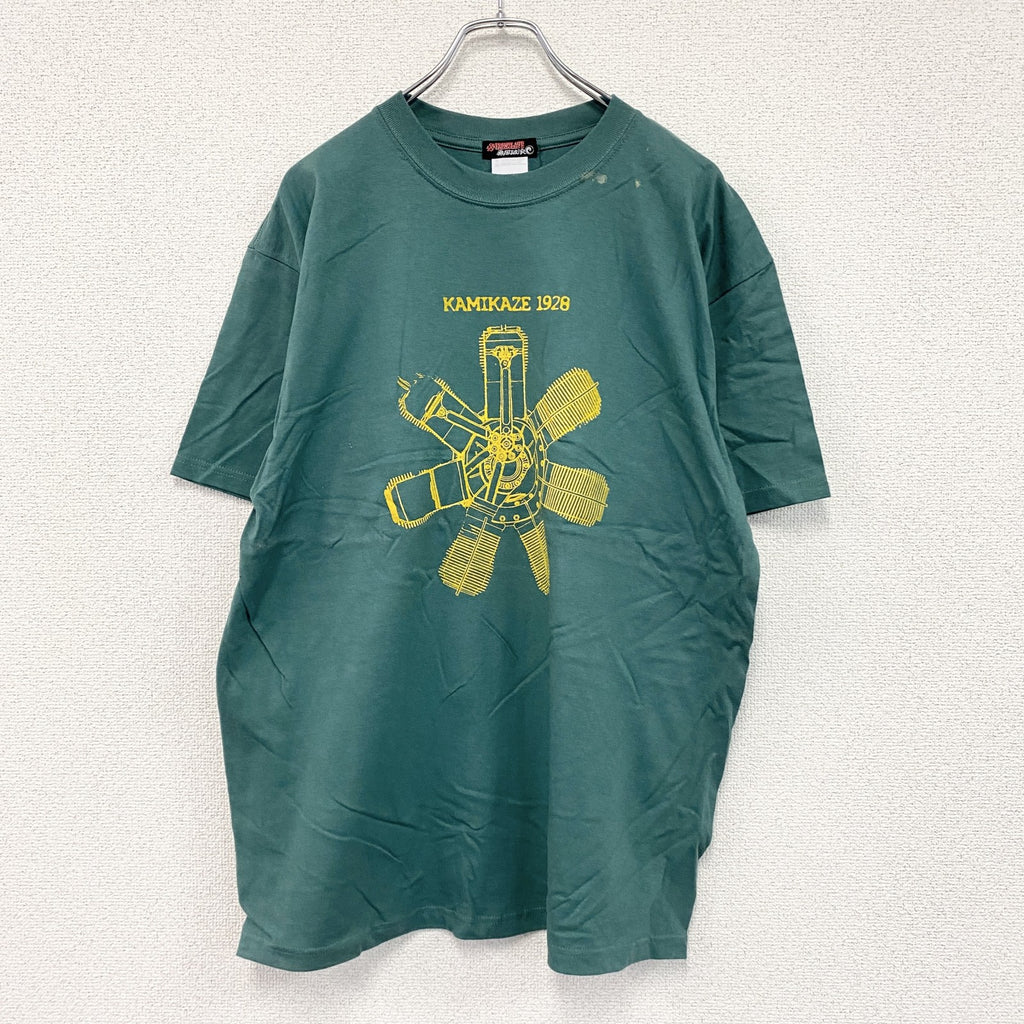 IRONSLAVE　アイアンスレイブ　半袖プリントTシャツ　緑　グリーン　Lサイズ　