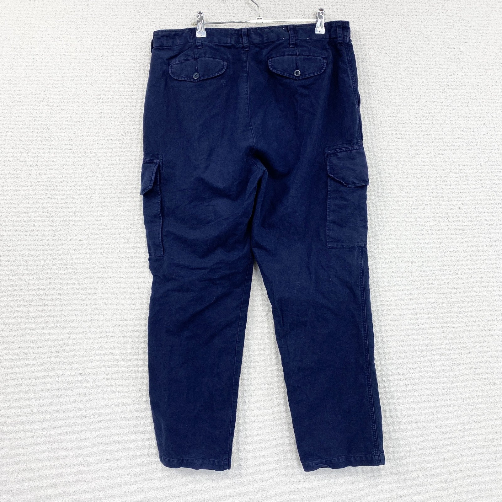 90s　Polo by Ralph Lauren　ラルフローレン　カーゴパンツ　ジップフライ　紺　ネイビー　W36サイズ
