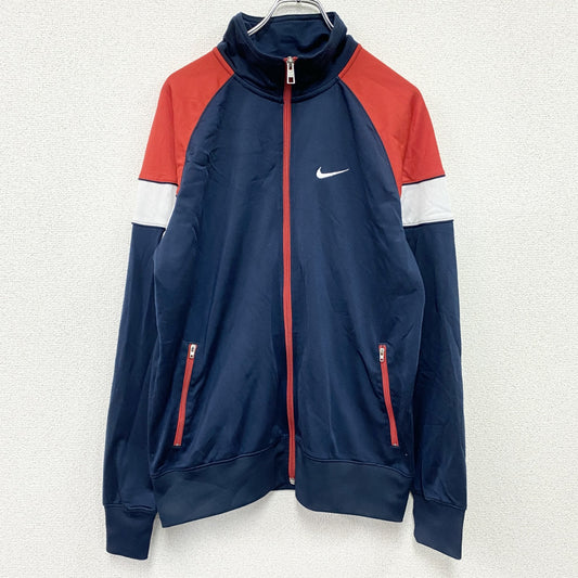 NIKE　ナイキ　トラックジャケット/ジャージ　スウッシュ　ヴィンテージ　紺　ネイビー　Lサイズ