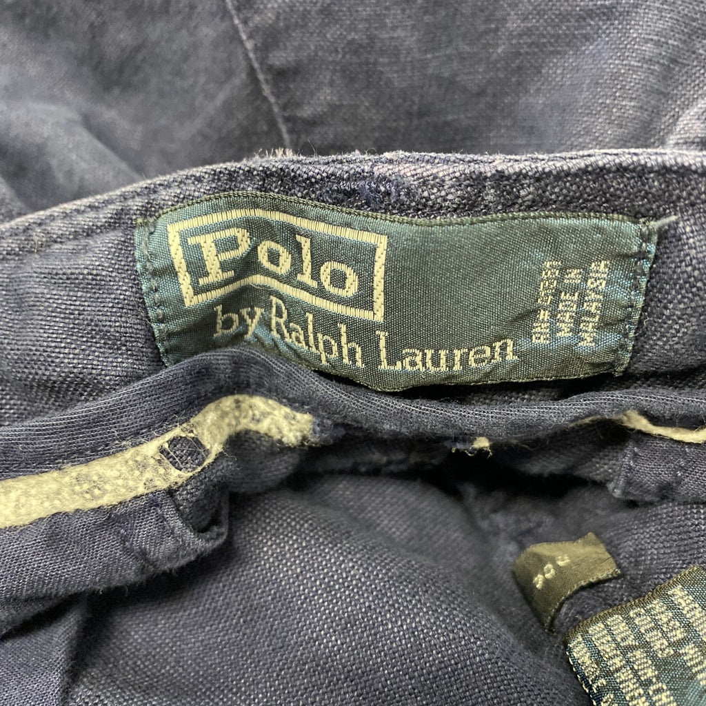 90s　Polo by Ralph Lauren　ラルフローレン　カーゴパンツ　ジップフライ　紺　ネイビー　W36サイズ