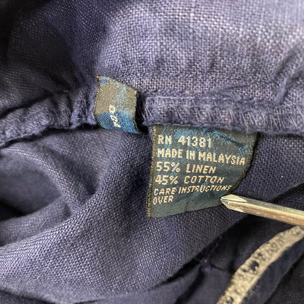 90s　Polo by Ralph Lauren　ラルフローレン　カーゴパンツ　ジップフライ　紺　ネイビー　W36サイズ