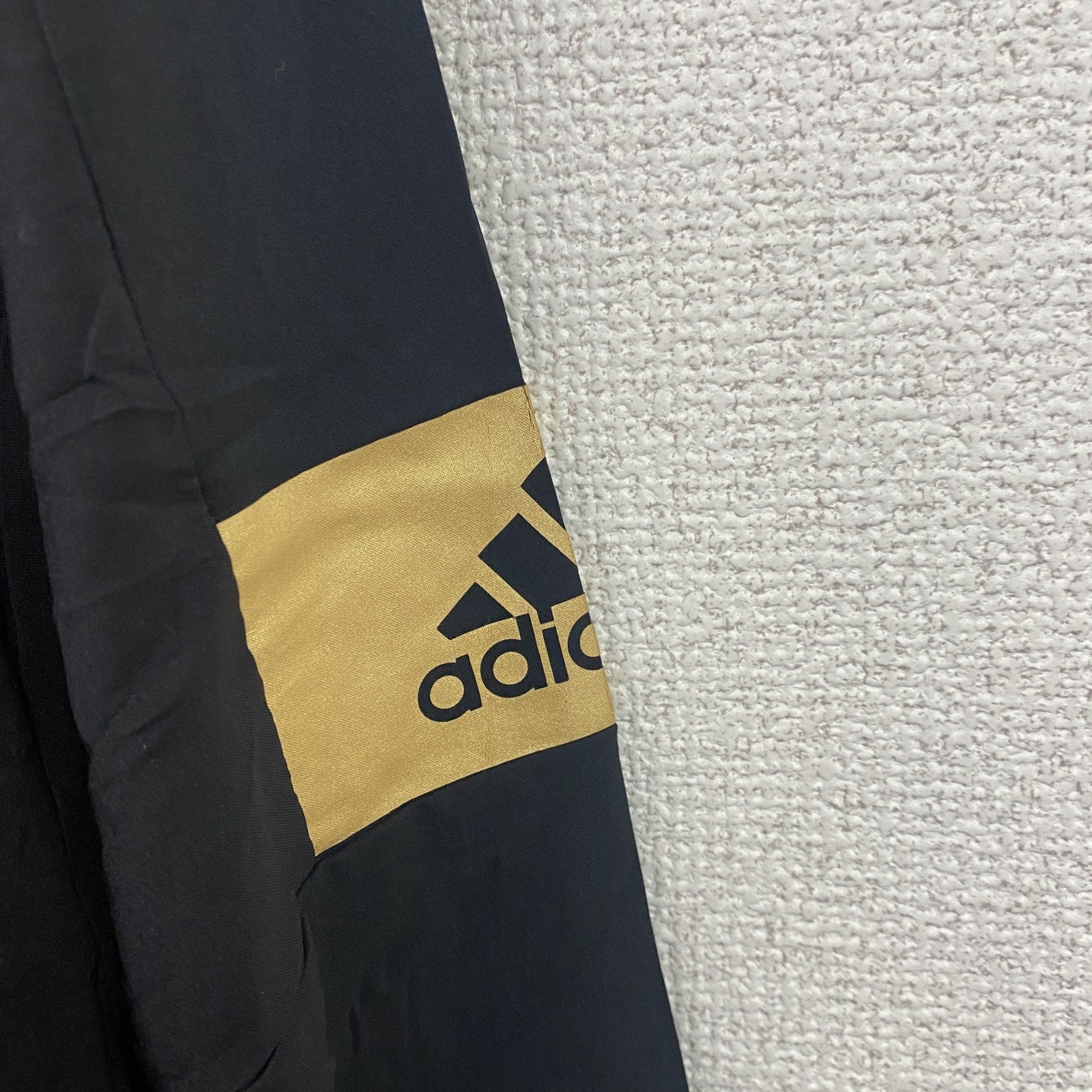 adidas　アディダス　プルオーバージャケット　ハーフジップ　ワンポイント　NHL　黒　ブラック　Lサイズ