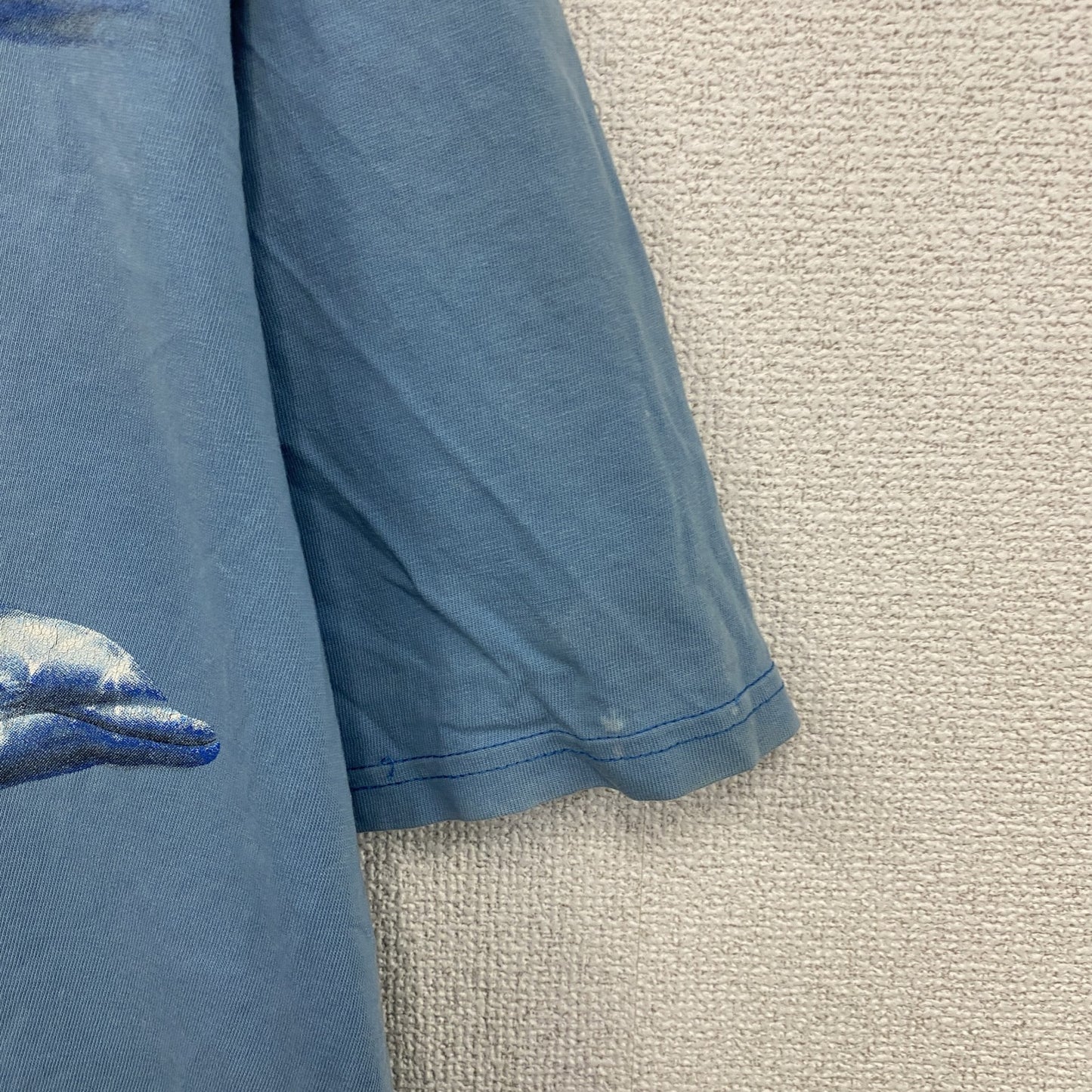 90s～　Harlequin　ハーレクイン　半袖Tシャツ　アニマルT　イルカ　水色　ライトブルー　XLサイズ