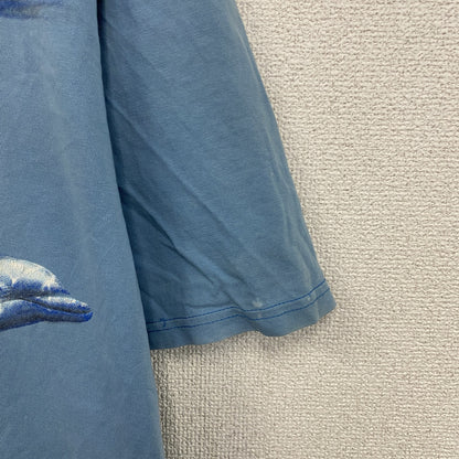 90s～　Harlequin　ハーレクイン　半袖Tシャツ　アニマルT　イルカ　水色　ライトブルー　XLサイズ