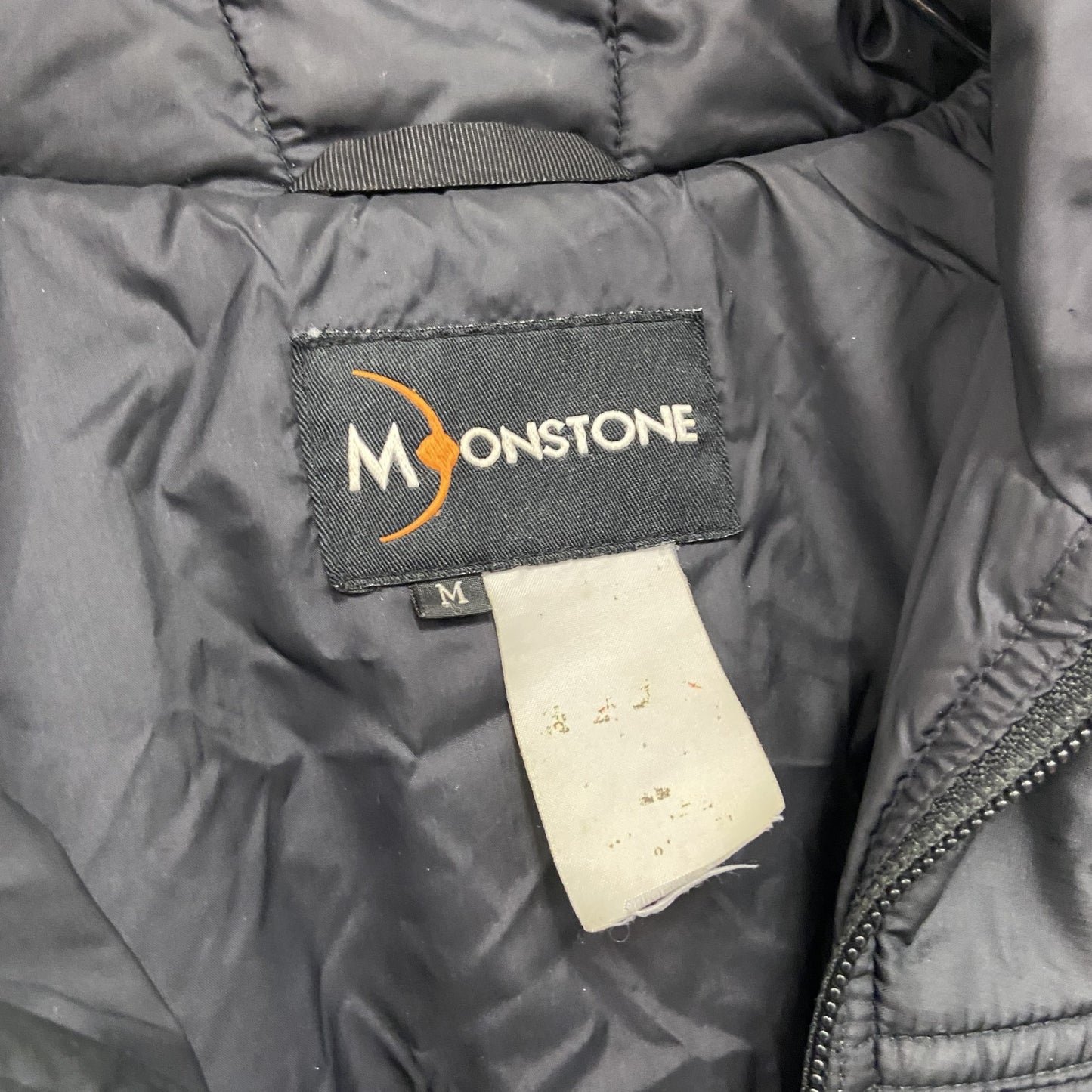 90s～　MOONSTONE　ムーンストーン　中綿ジャケット　パフジャケット　ヴィンテージ　黒　ブラック　Mサイズ