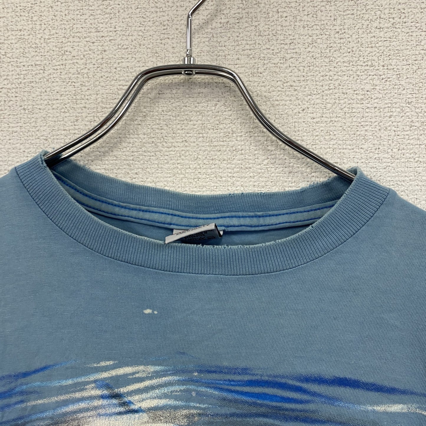 90s～　Harlequin　ハーレクイン　半袖Tシャツ　アニマルT　イルカ　水色　ライトブルー　XLサイズ