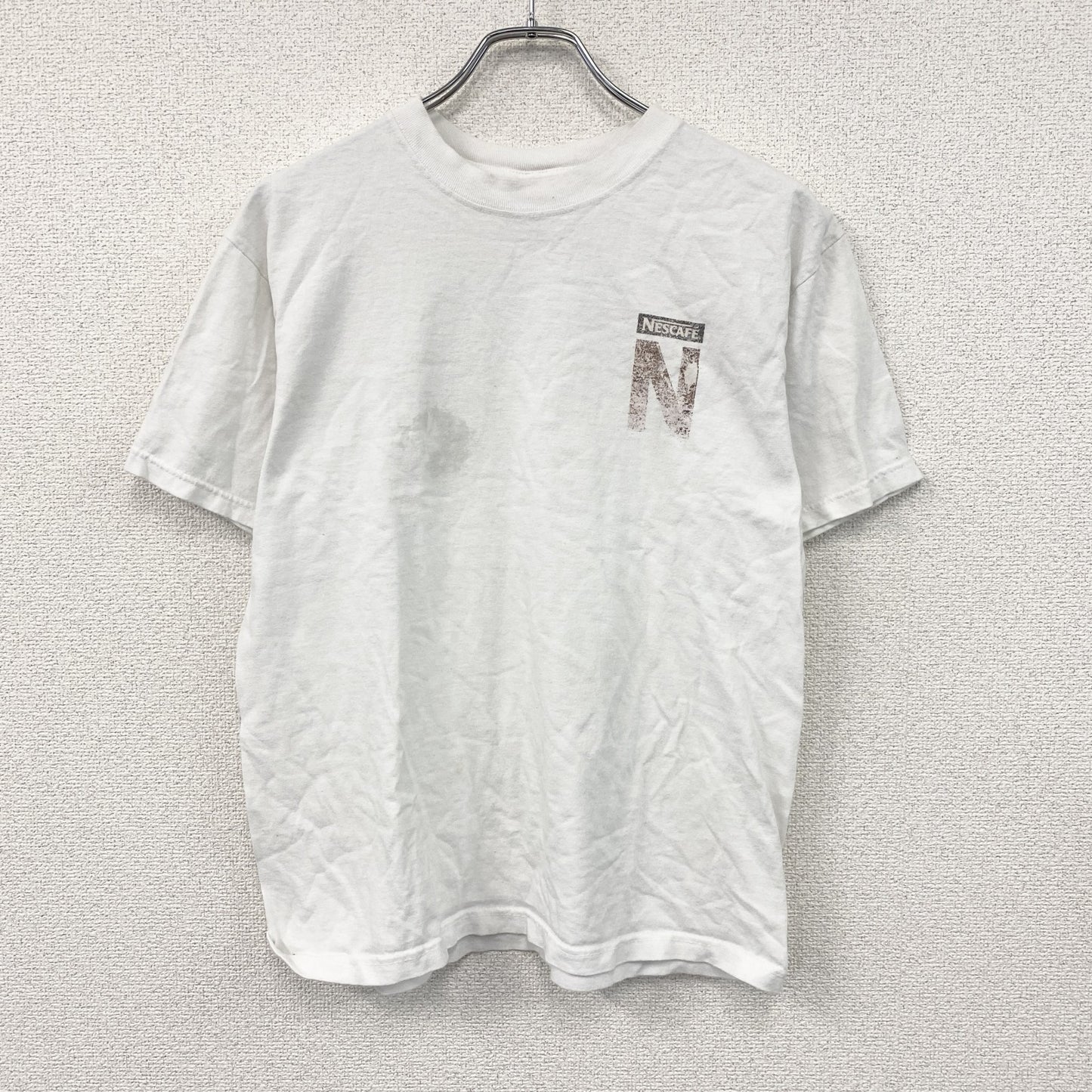 anvil　NESCAFE　ネスカフェ　半袖プリントTシャツ　白　ホワイト　Mサイズ