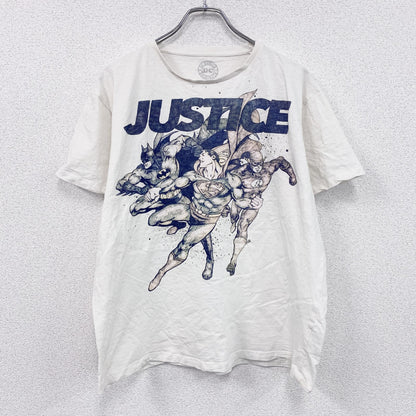 DCコミックス　 Justice League　ジャスティスリーグ　半袖Tシャツ　ムービーT　ベージュ　2XLサイズ