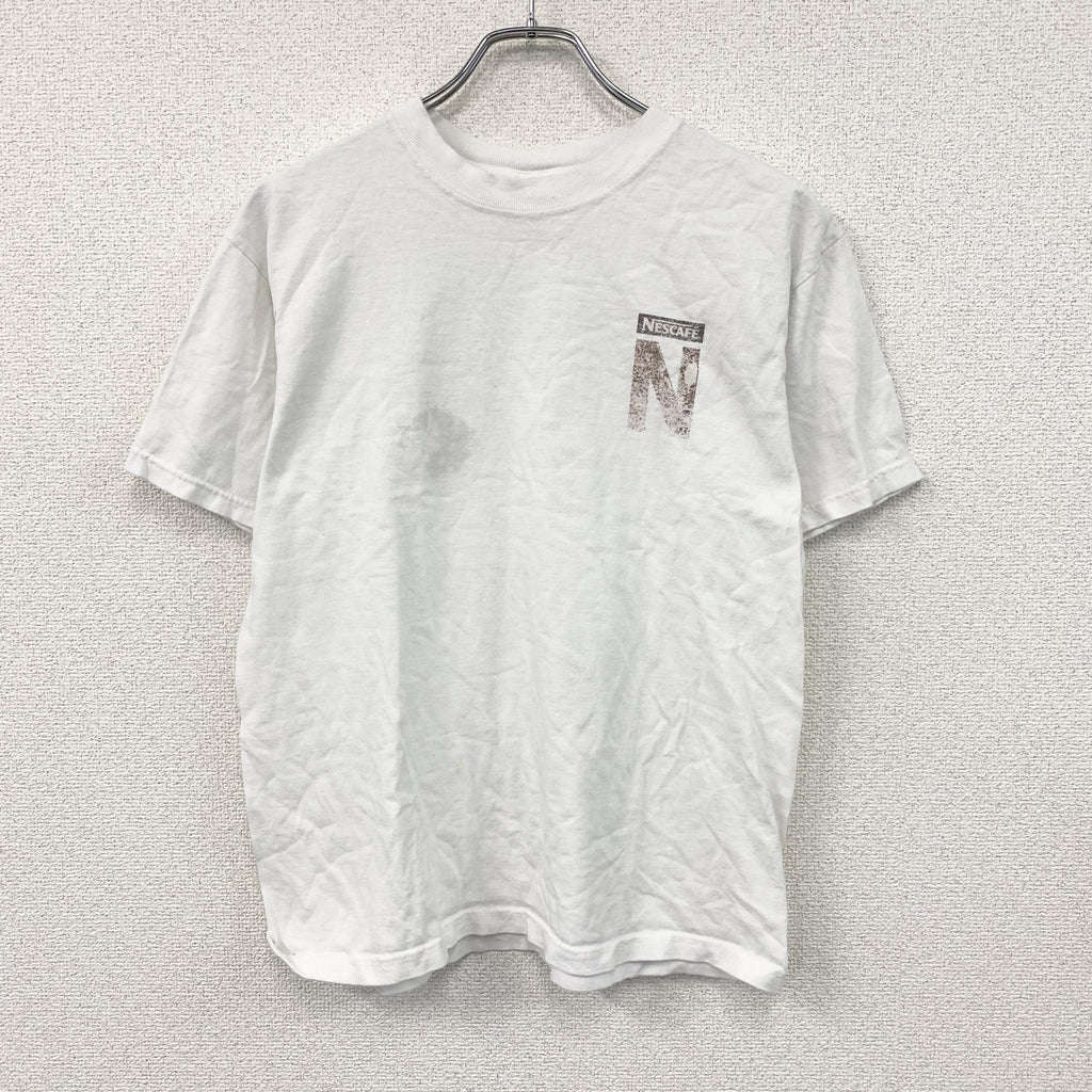 anvil　NESCAFE　ネスカフェ　半袖プリントTシャツ　白　ホワイト　Mサイズ
