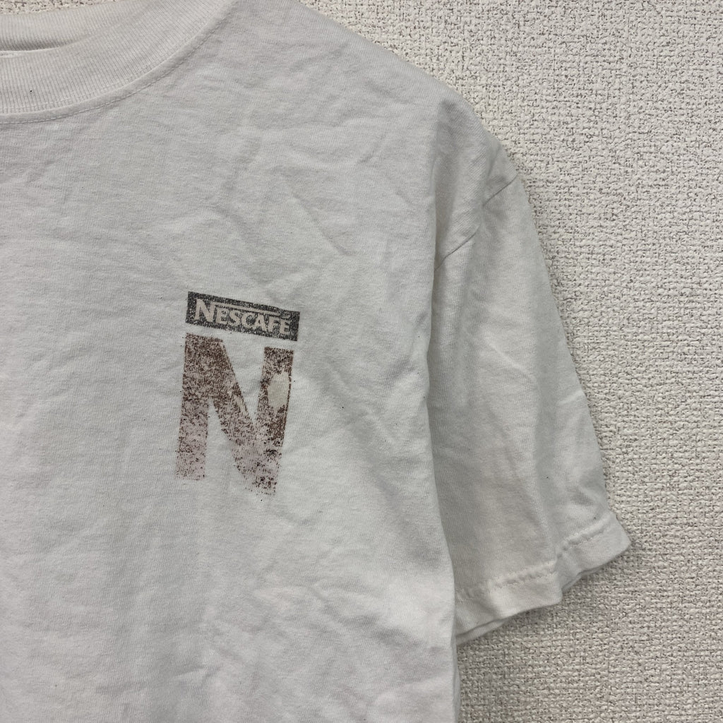 anvil　NESCAFE　ネスカフェ　半袖プリントTシャツ　白　ホワイト　Mサイズ