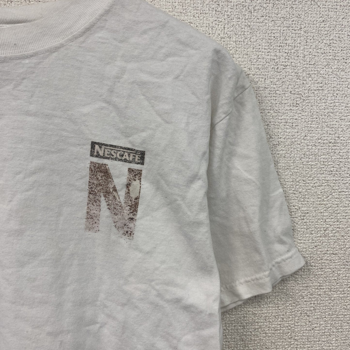 anvil　NESCAFE　ネスカフェ　半袖プリントTシャツ　白　ホワイト　Mサイズ