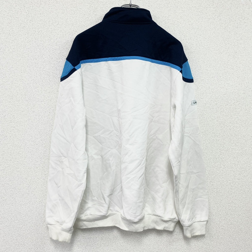 LACOSTE　ラコステ　ハーフジップトラックジャケット/ジャージ　白　ホワイト　6サイズ