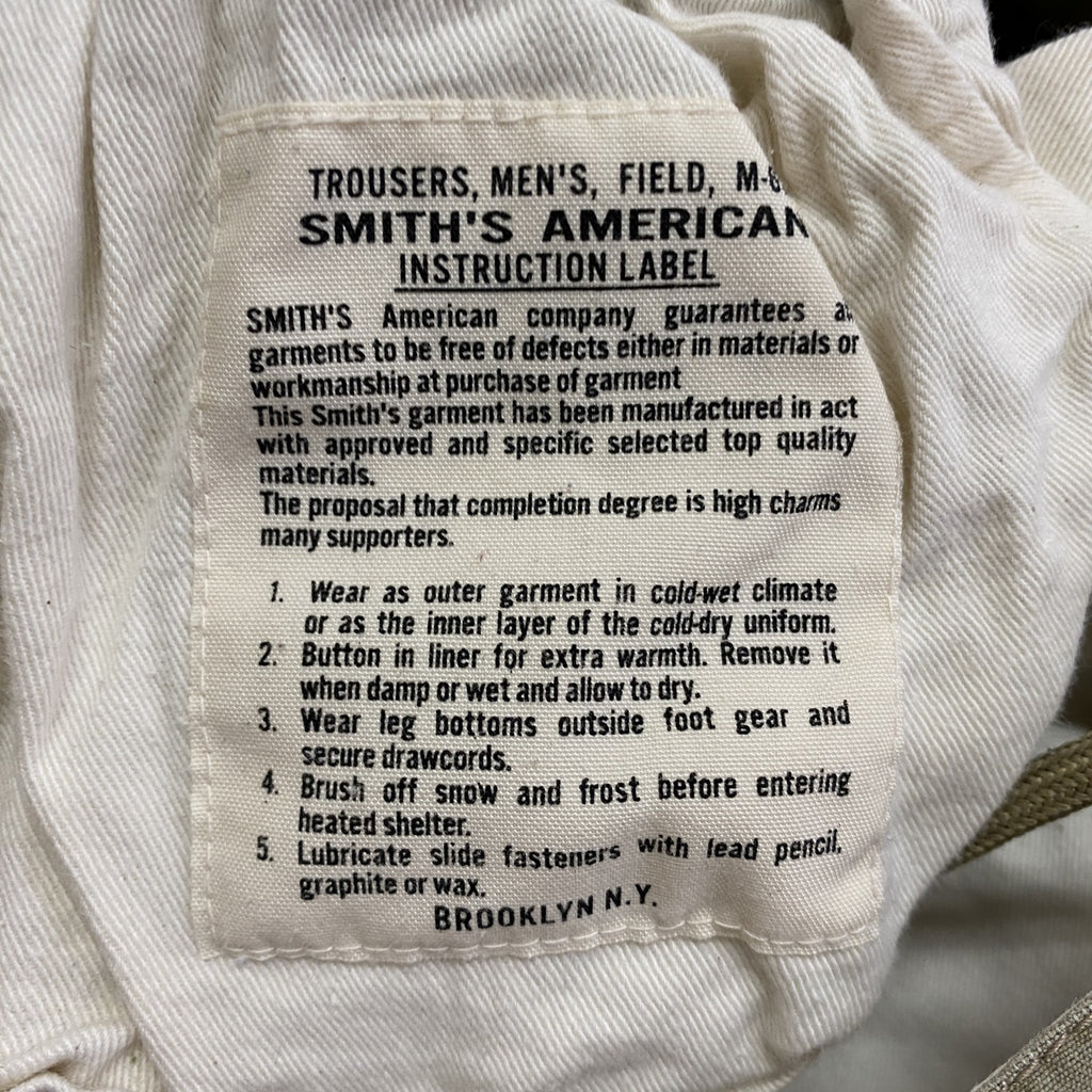 SMITH’S AMERICAN　スミスアメリカン　M-65　フィールドパンツ　カーゴパンツ　レプリカ　ベージュ　34-36サイズ