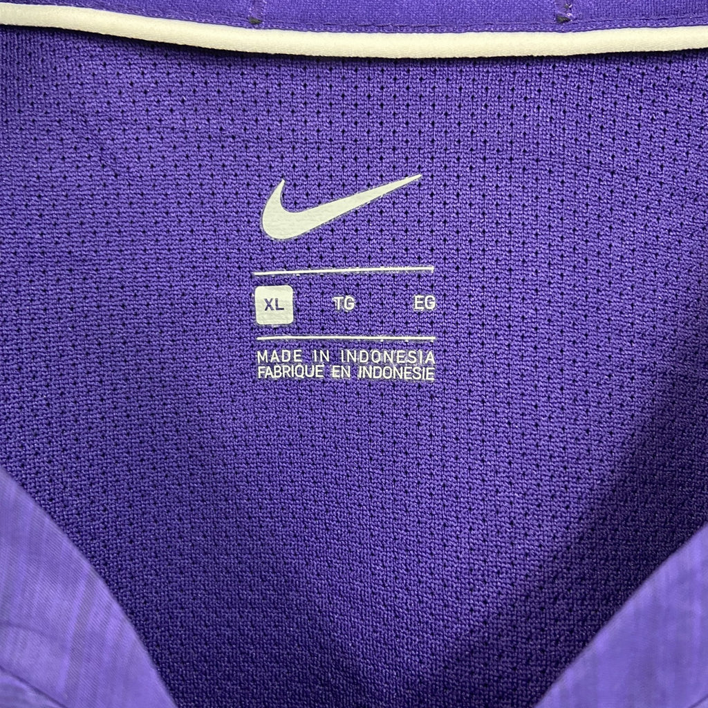 NIKE　ナイキ　半袖　ハーフジップナイロンジャケット　紫　パープル　XLサイズ