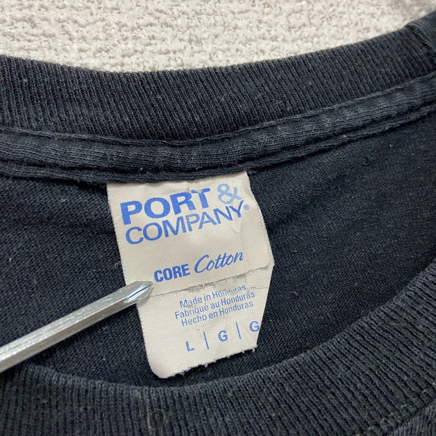 00s～　PORT&COMPANY　SUBWAY　サブウェイ　半袖プリントTシャツ　企業T　黒　ブラック　Lサイズ
