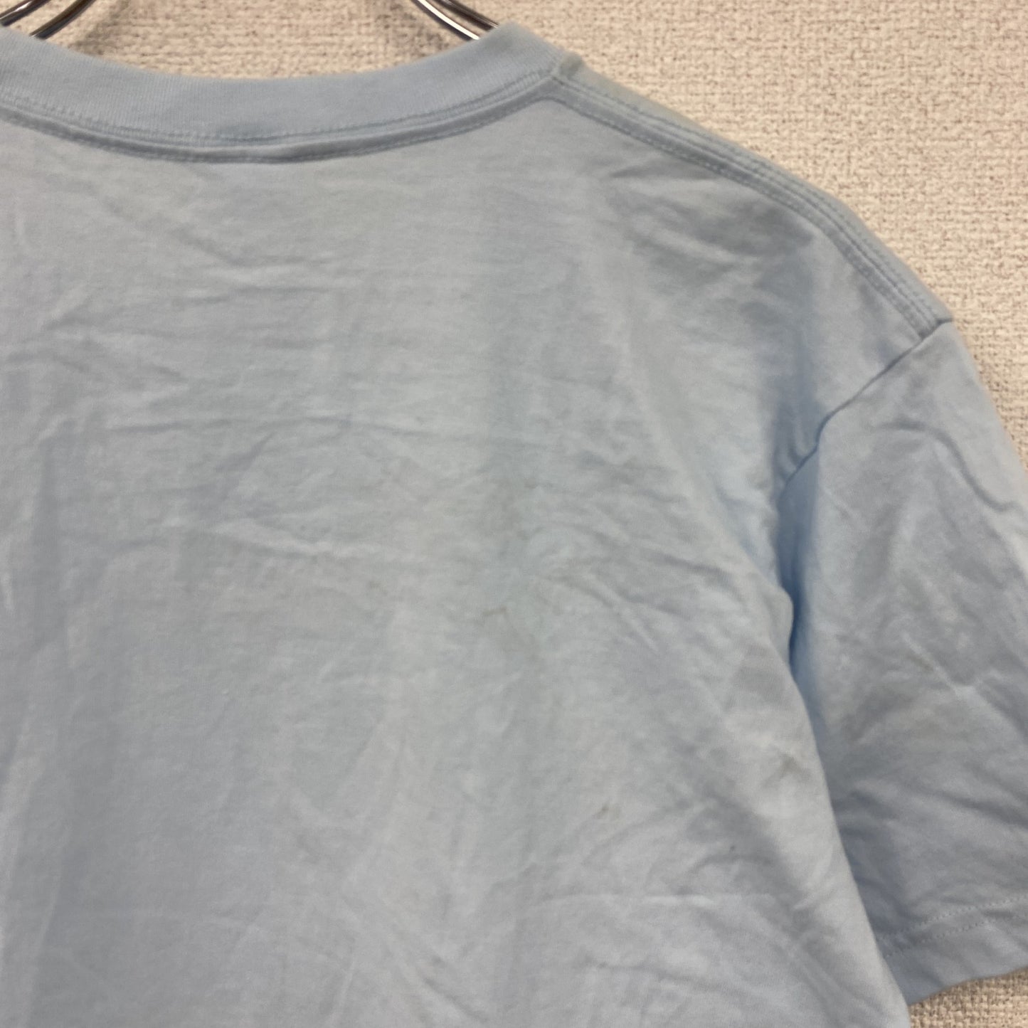 U.S AIR FORCE　半袖プリントTシャツ　水色　ライトブルー　Lサイズ　