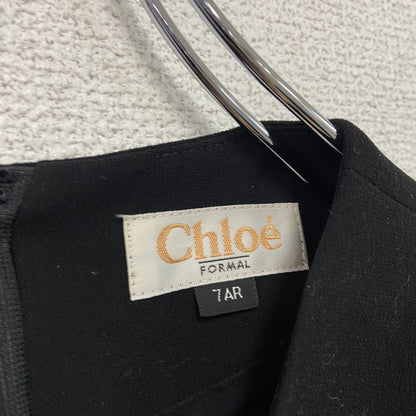 Chloé　クロエ　喪服　ブラックフォーマル　半袖ワンピース　黒　ブラック　7サイズ