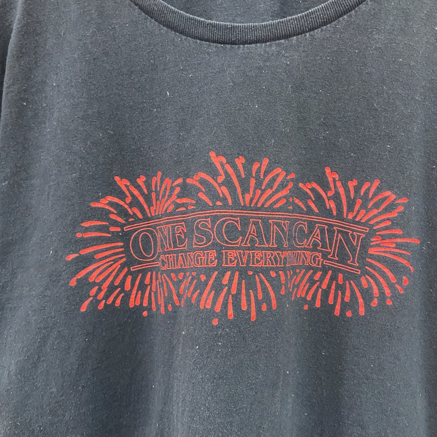 STRENGER THINGS　Coke　BURGER KING　半袖プリントTシャツ　ムービーT　黒　ブラック