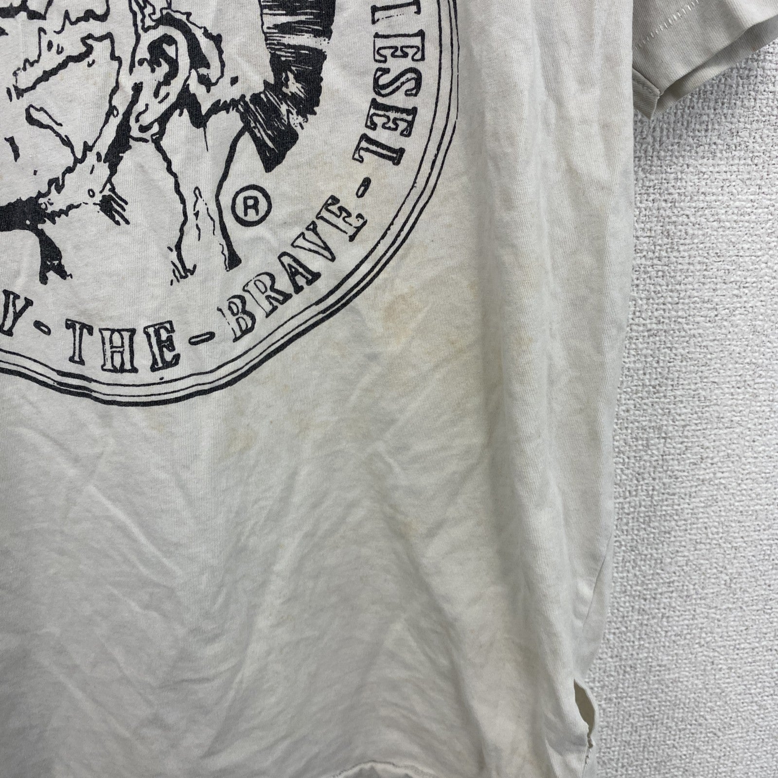 DIESEL　ディーゼル　半袖プリントTシャツ　白　ホワイト　Mサイズ