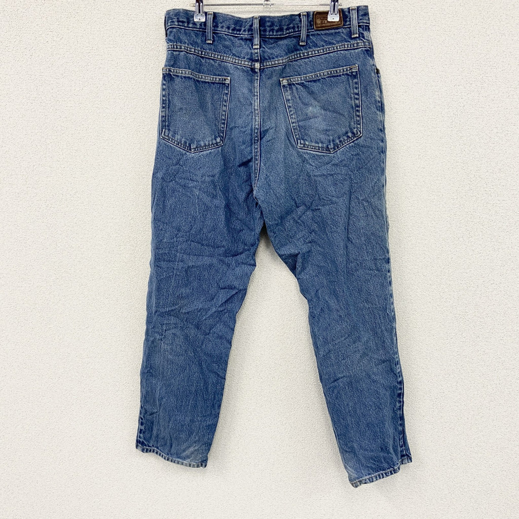 L.L.Bean　エルエルビーン　デニムパンツ/ジーンズ　ジップフライ　革パッチ　インディゴ　W36サイズ